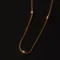 21K Sleek Gold Ball Chain for Women