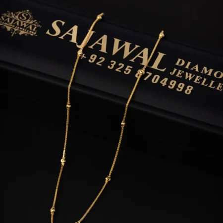 21K Gold Balls Chain for Women