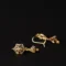 21K Elegant Saudi Gold Earrings for Women