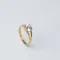 21K Elegant Stone Gold Ring for Women