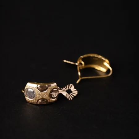 21K Sleek Local Gold Earrings for Women