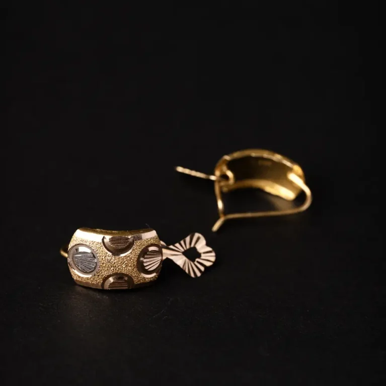 21K Sleek Local Gold Earrings for Women