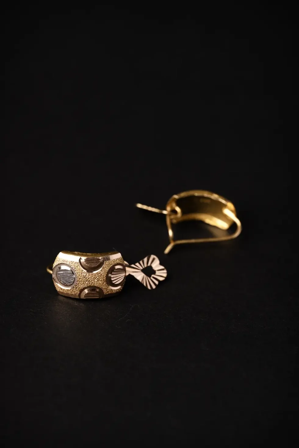 21K Sleek Local Gold Earrings for Women