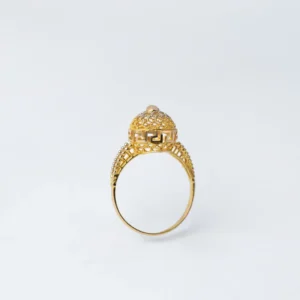 21K Royal Touch Traditional Gold Ring for Women