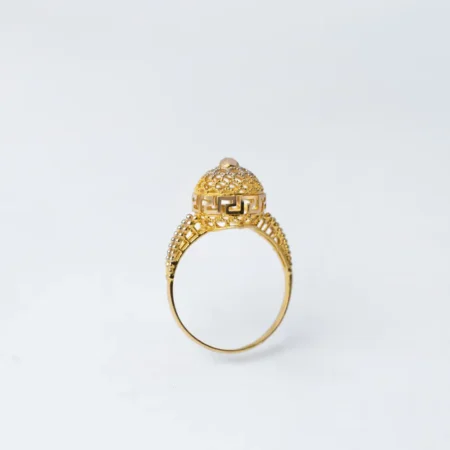 21K Royal Touch Traditional Gold Ring for Women