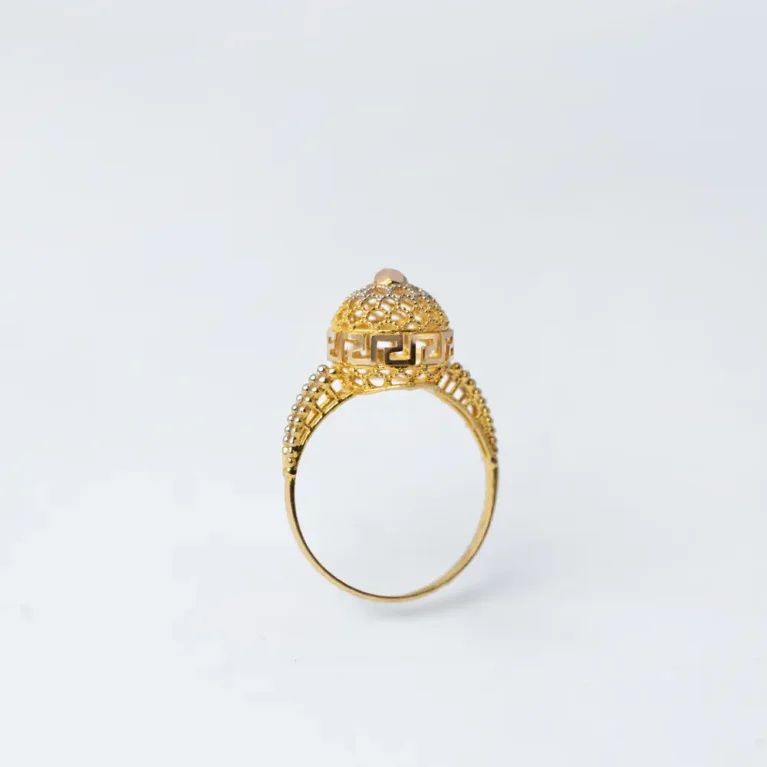 21K Royal Touch Traditional Gold Ring for Women