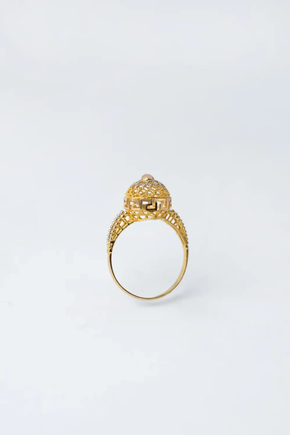 21K Royal Touch Traditional Gold Ring for Women