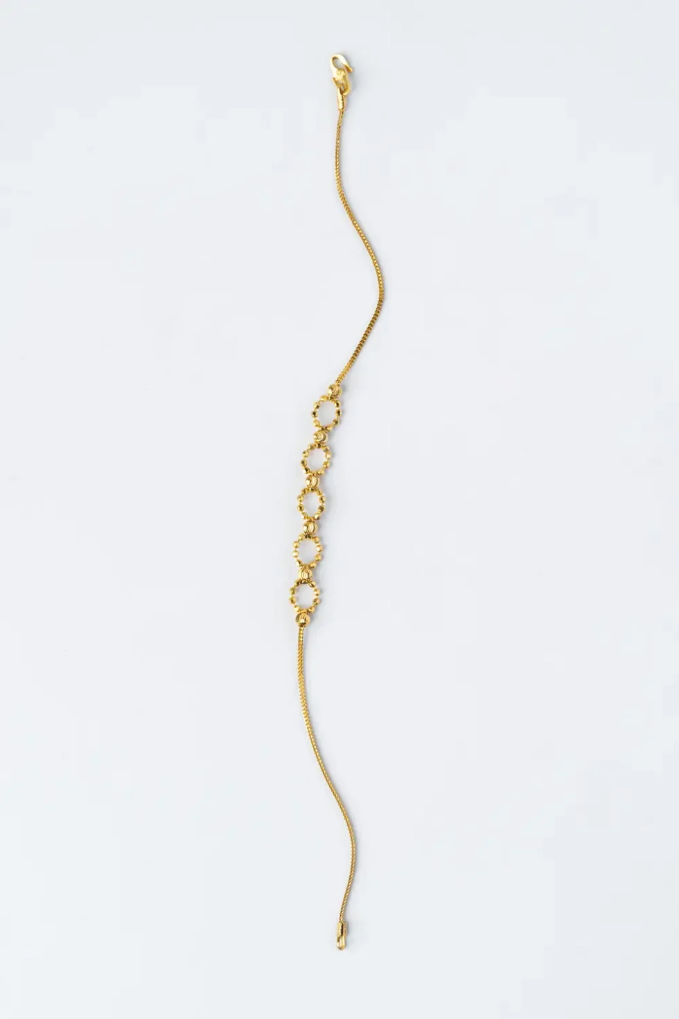 21K Gold Bracelet Side View