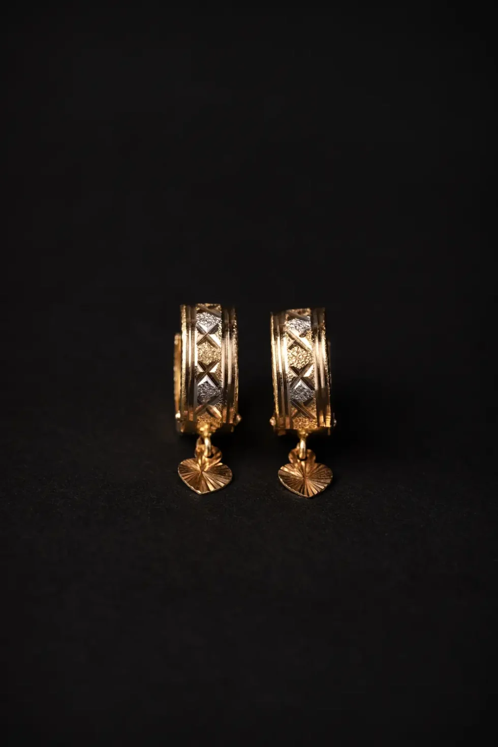 Imported Clip Style Gold Earrings Design