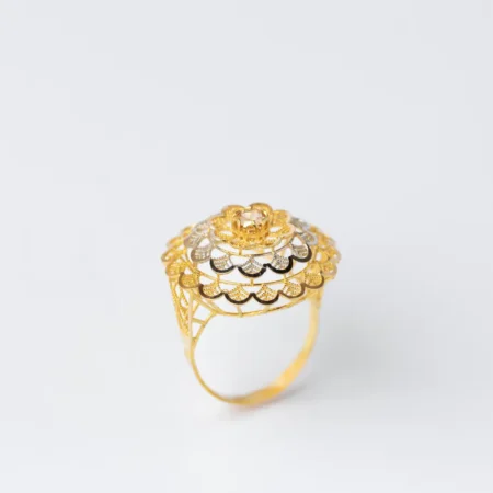 21K Royal Dubai Gold Ring for Women