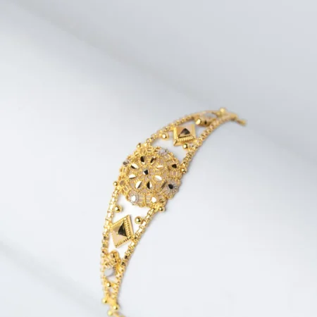 21K Heritage Traditional Gold Bracelet for Women