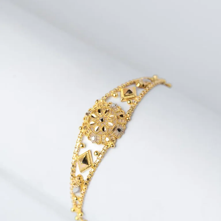 21K Heritage Traditional Gold Bracelet for Women