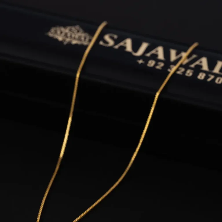 21K Classic Gold Chain for Women