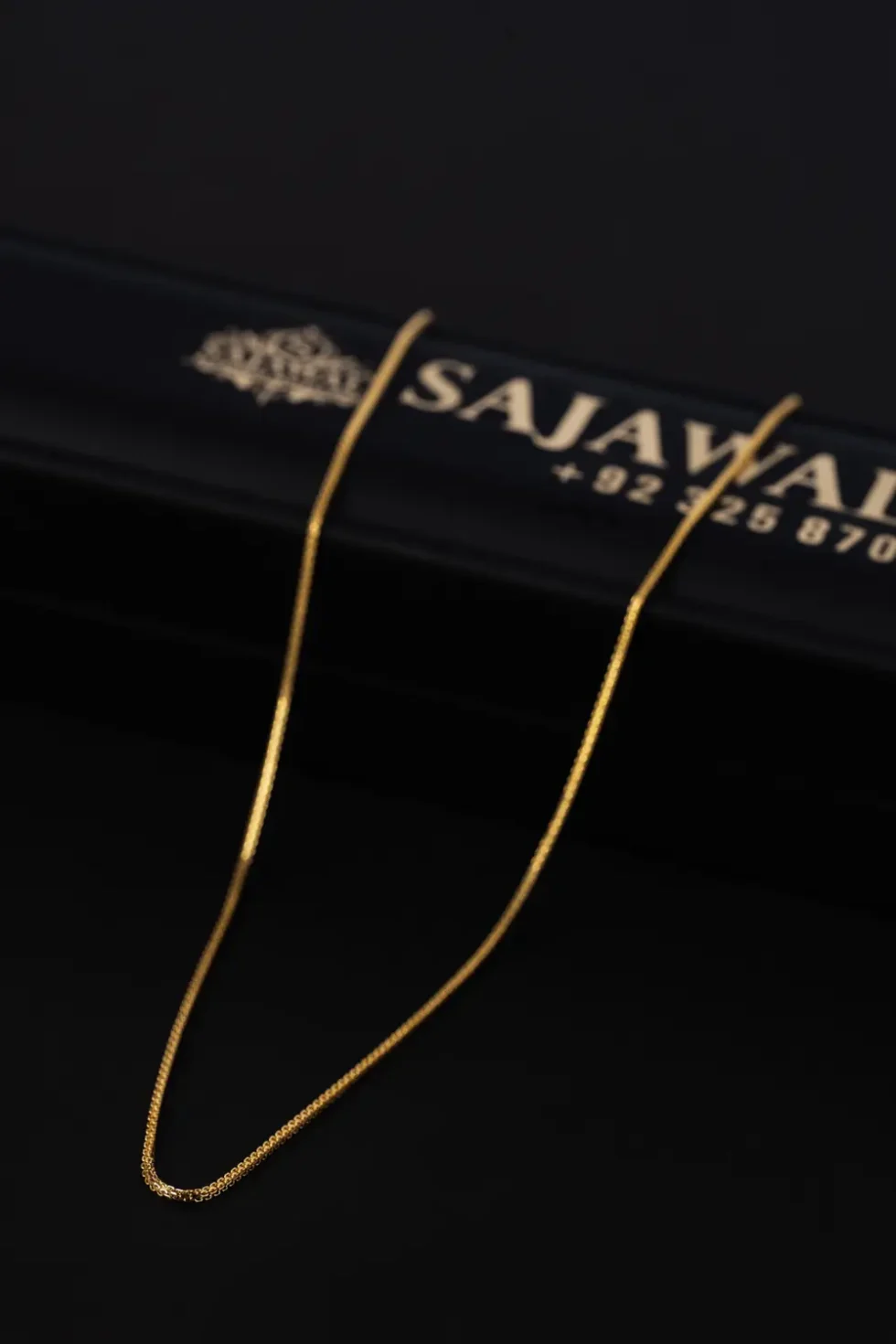 21K Classic Gold Chain for Women