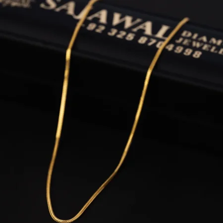 21K Refined Classic Gold Chain for Women