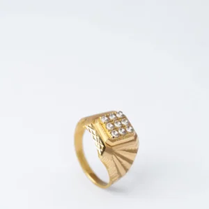 21K Heritage Men's Traditional Gold Ring