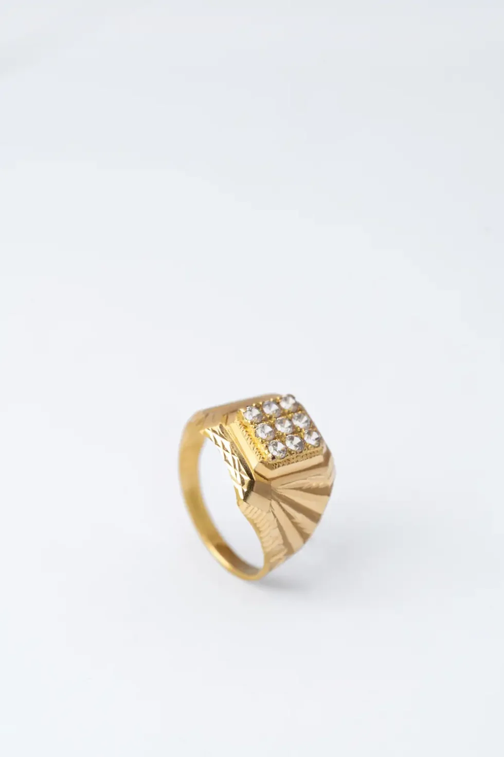 21K Heritage Men's Traditional Gold Ring