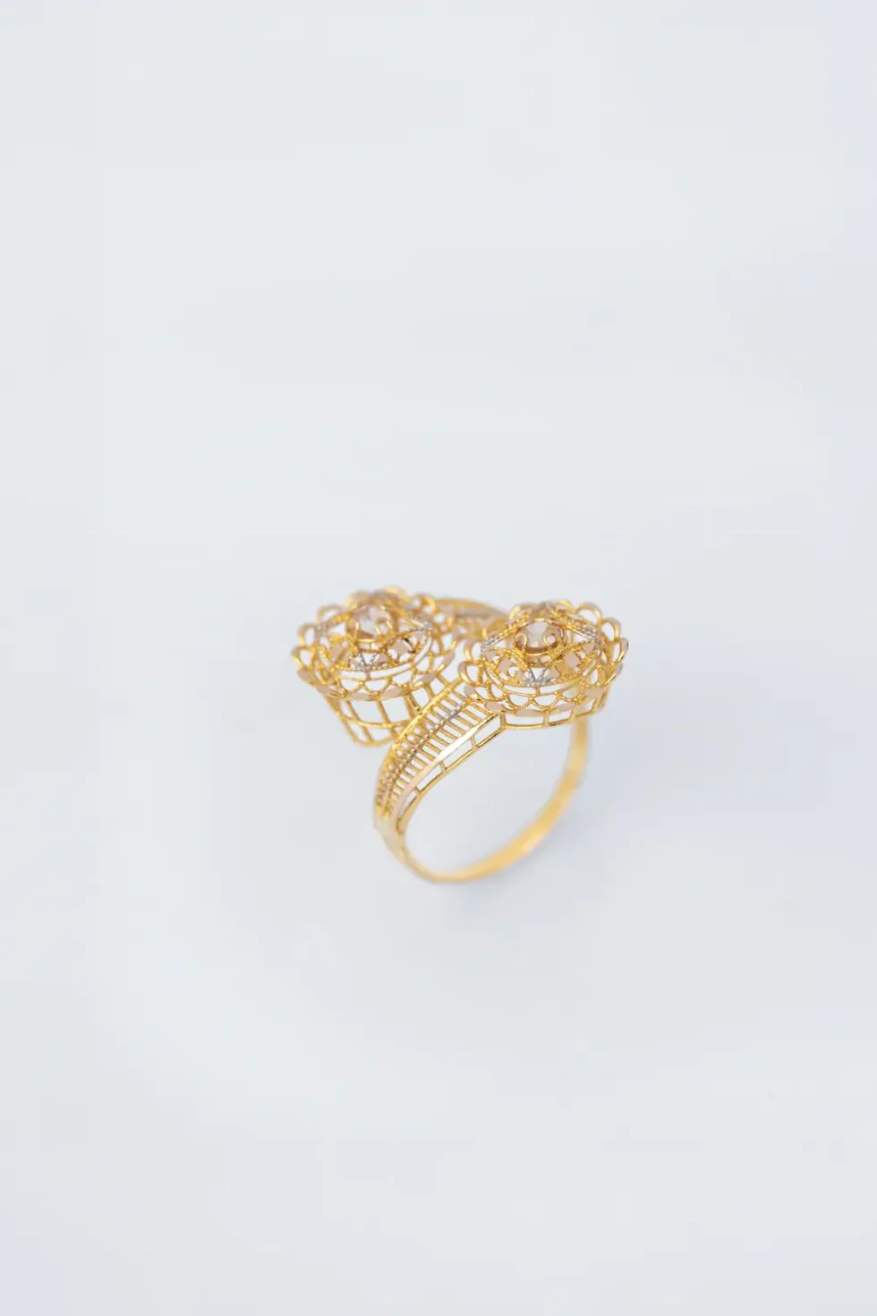 21K Premium Dubai Solid Gold Ring for Women