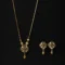 21K Modern Dubai Design Gold Mala Set for Women