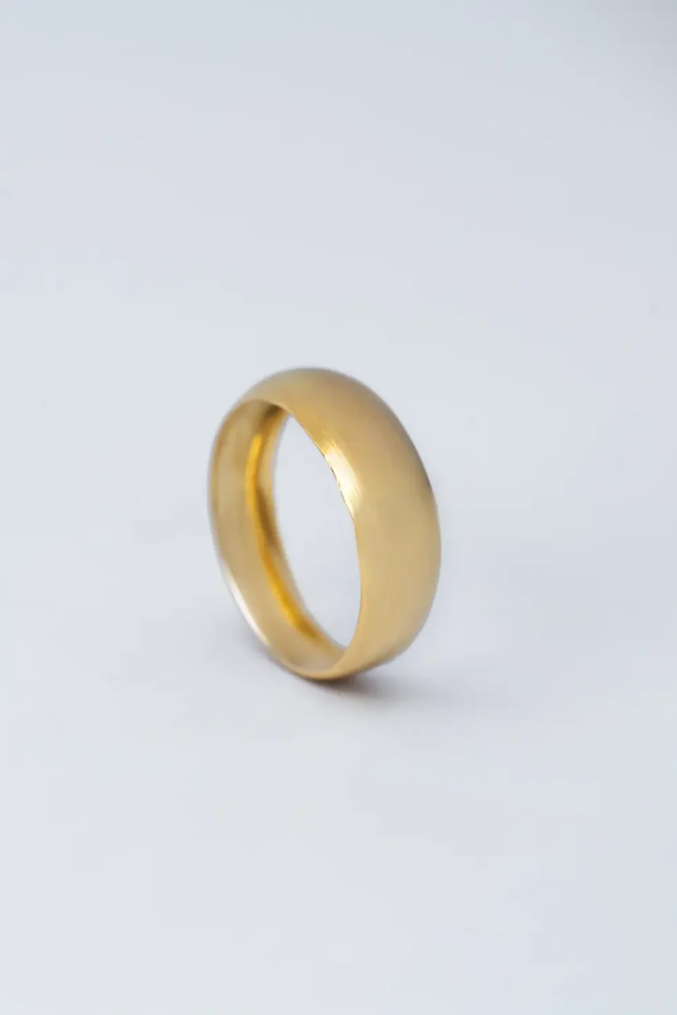 21K Solid Gold Band Ring for Men and Women