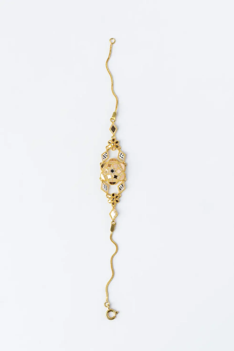 Elegant 21K Classic Traditional Gold Bracelet by Sajawal Jewellers