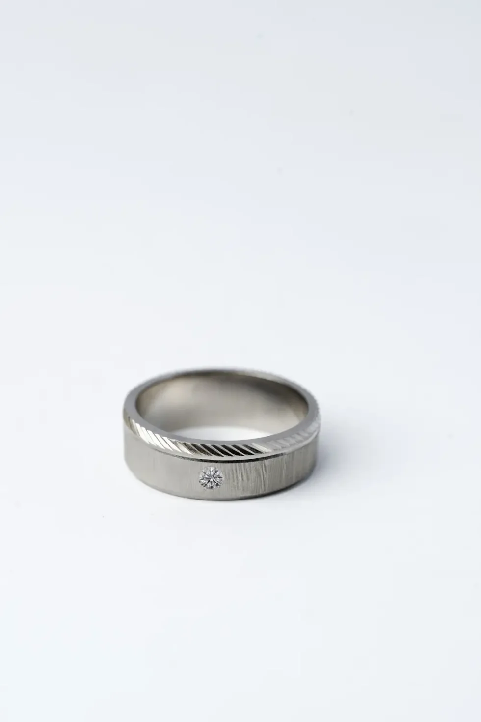 Platinum Diamond Band Ring
