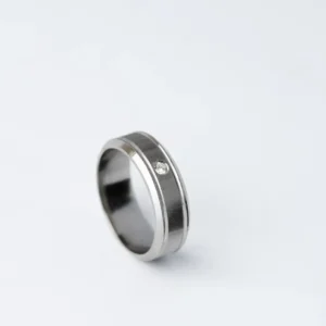 Elegant Platinum Diamond Band Ring