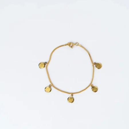 21K Coin Gold Bracelet for Women