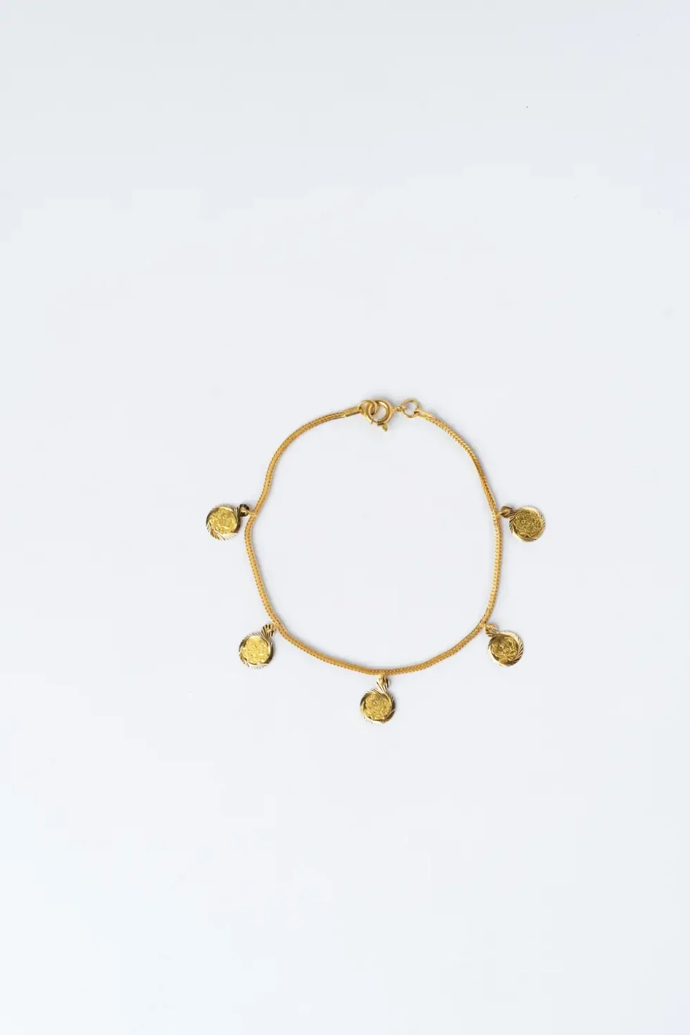 21K Coin Gold Bracelet for Women